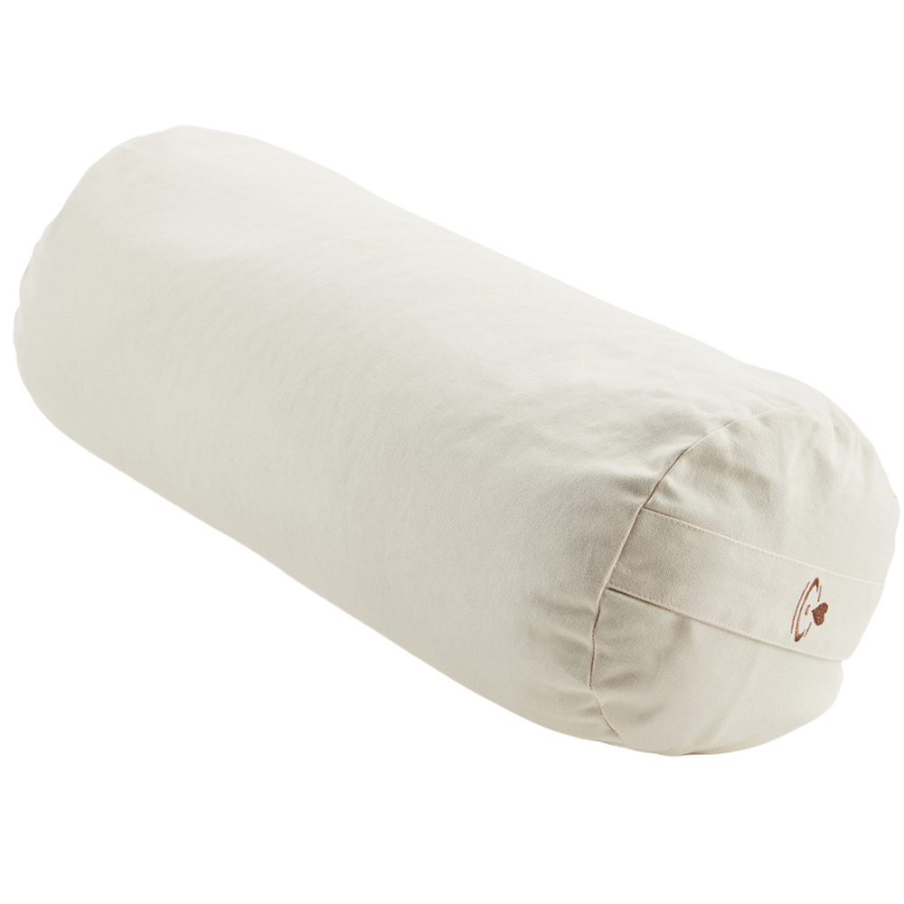 Myga Cream Buckwheat Yoga Support Bolster Pillow Image 1