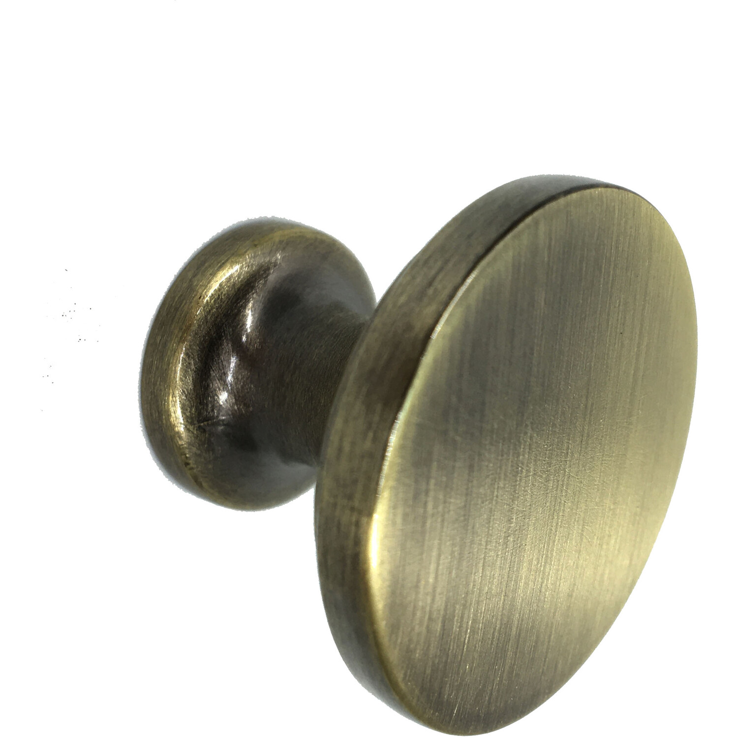 Pack of 4 Classic Knobs Antique Brass 38 mm Image 2