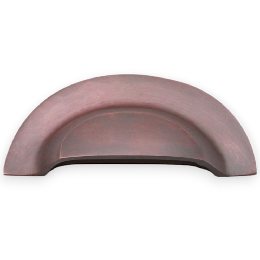 Spira Brass Aged Bronze Large Slim Cup Pull Drawer Handle Image 4