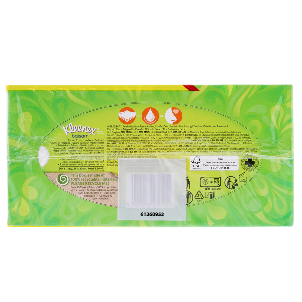 Kleenex Balsam Tissues Triple Pack Image 2