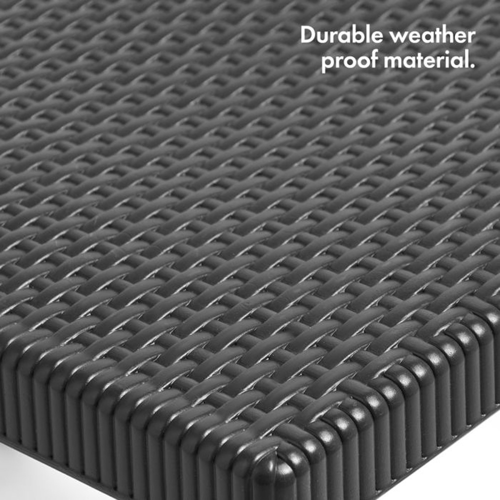 VonHaus Faux Rattan Folding Chair 2 Pack Image 6