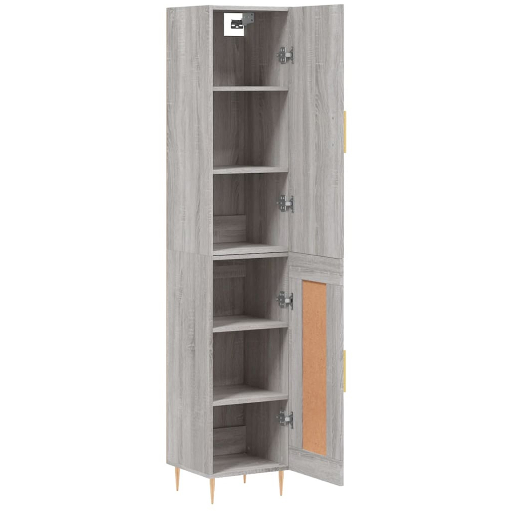 vidaXL 2 Door Grey Sonoma Highboard Image 4