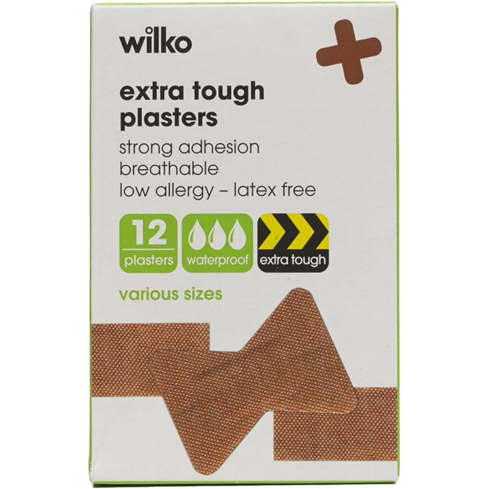 Wilko Extra Tough Plasters 12 pack Image