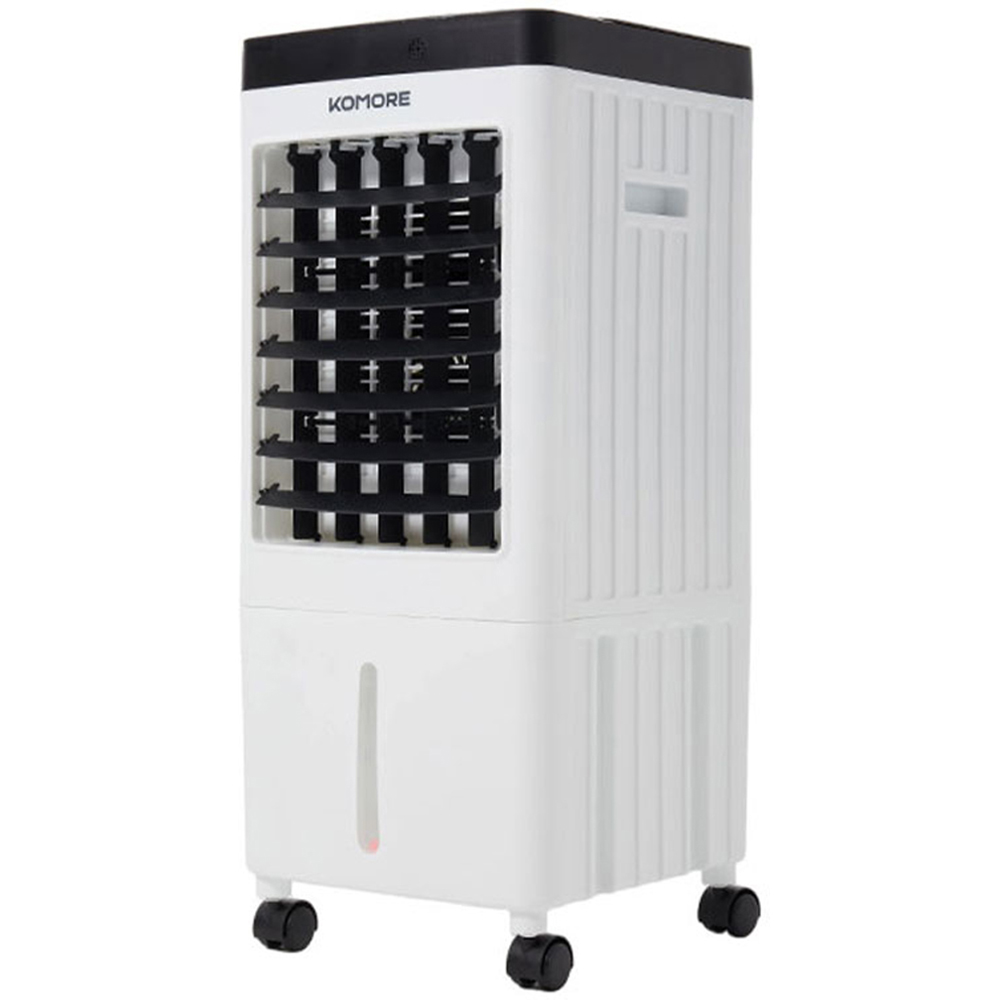 Komore 2 in 1 Black Evaporative Honeycomb Pad Cooling Air Cooler 8L with Remote Image 1