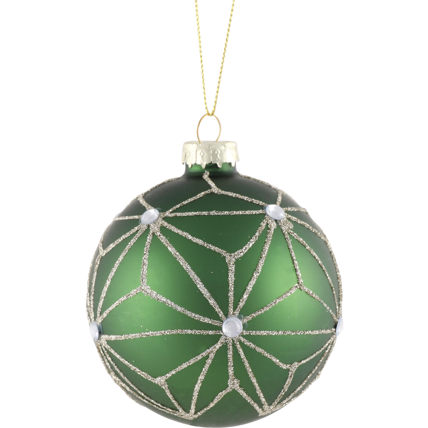 Embellished Bauble Matte Green - Matte Green Image 2