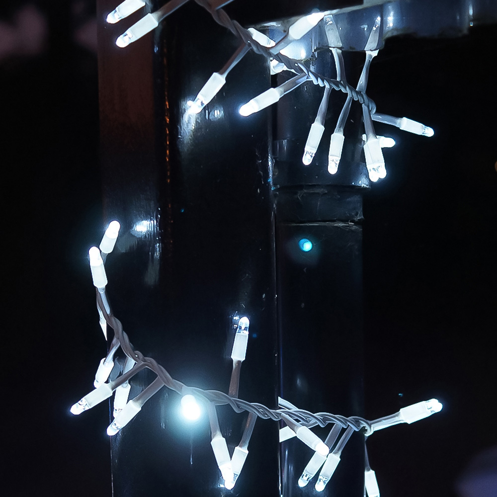 Eagle Connect 250 Cool White LED White Cluster Light 5m Image 1