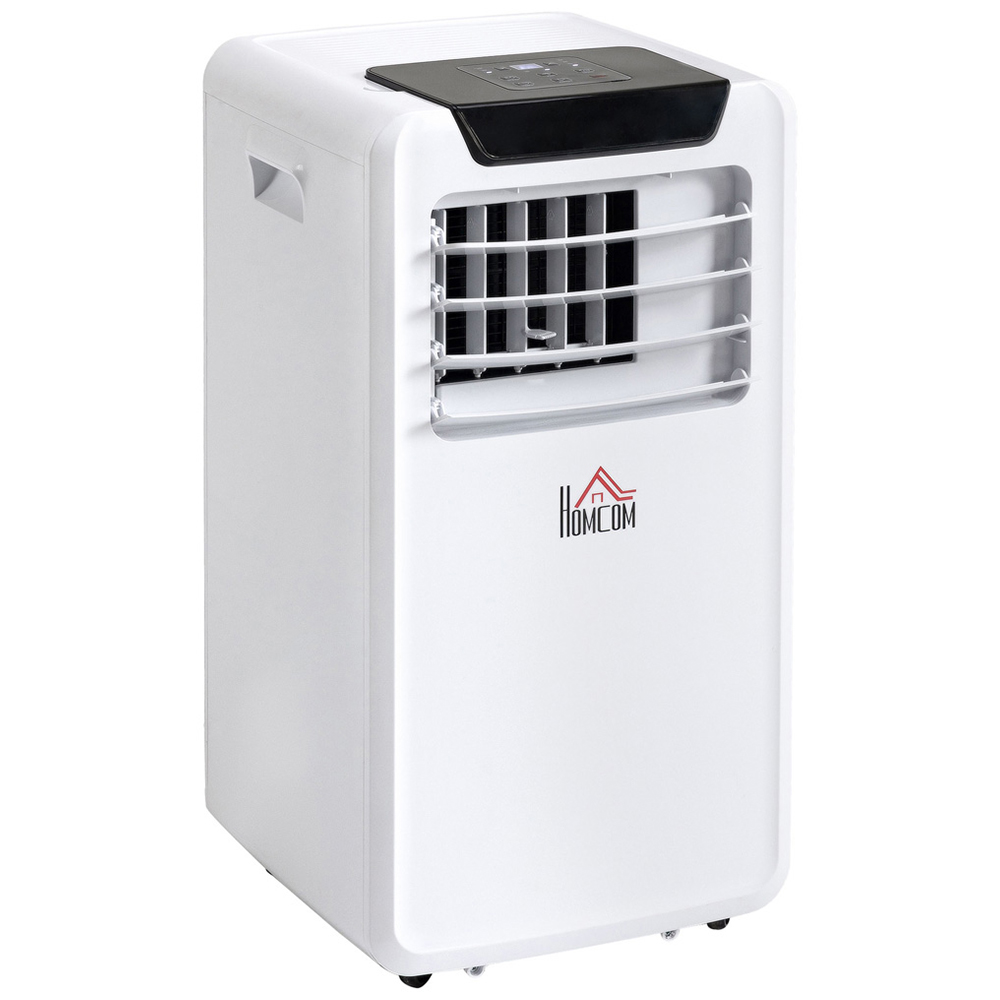 HOMCOM White Mobile Air Conditioner with Wheels Image 1
