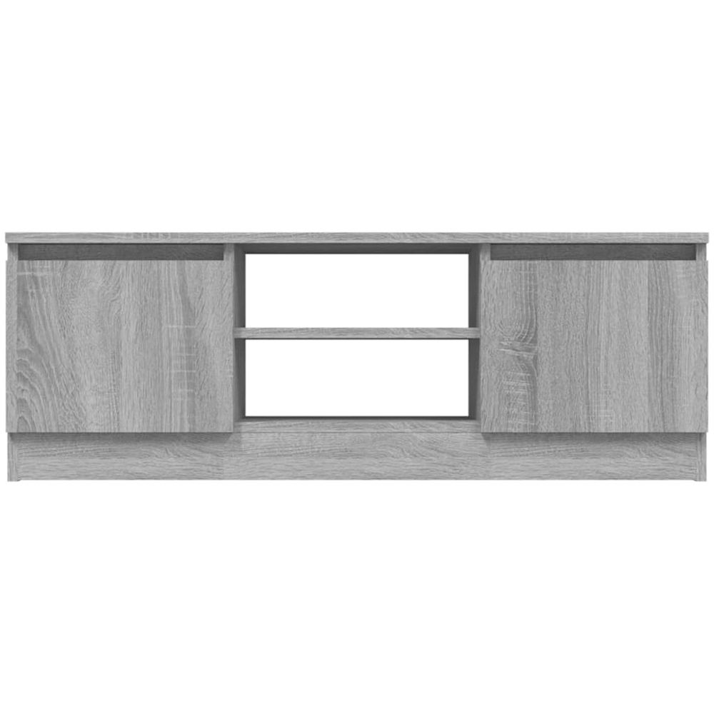 vidaXL 2 Door 2 Drawer Grey Sonoma TV Cabinet Image 4