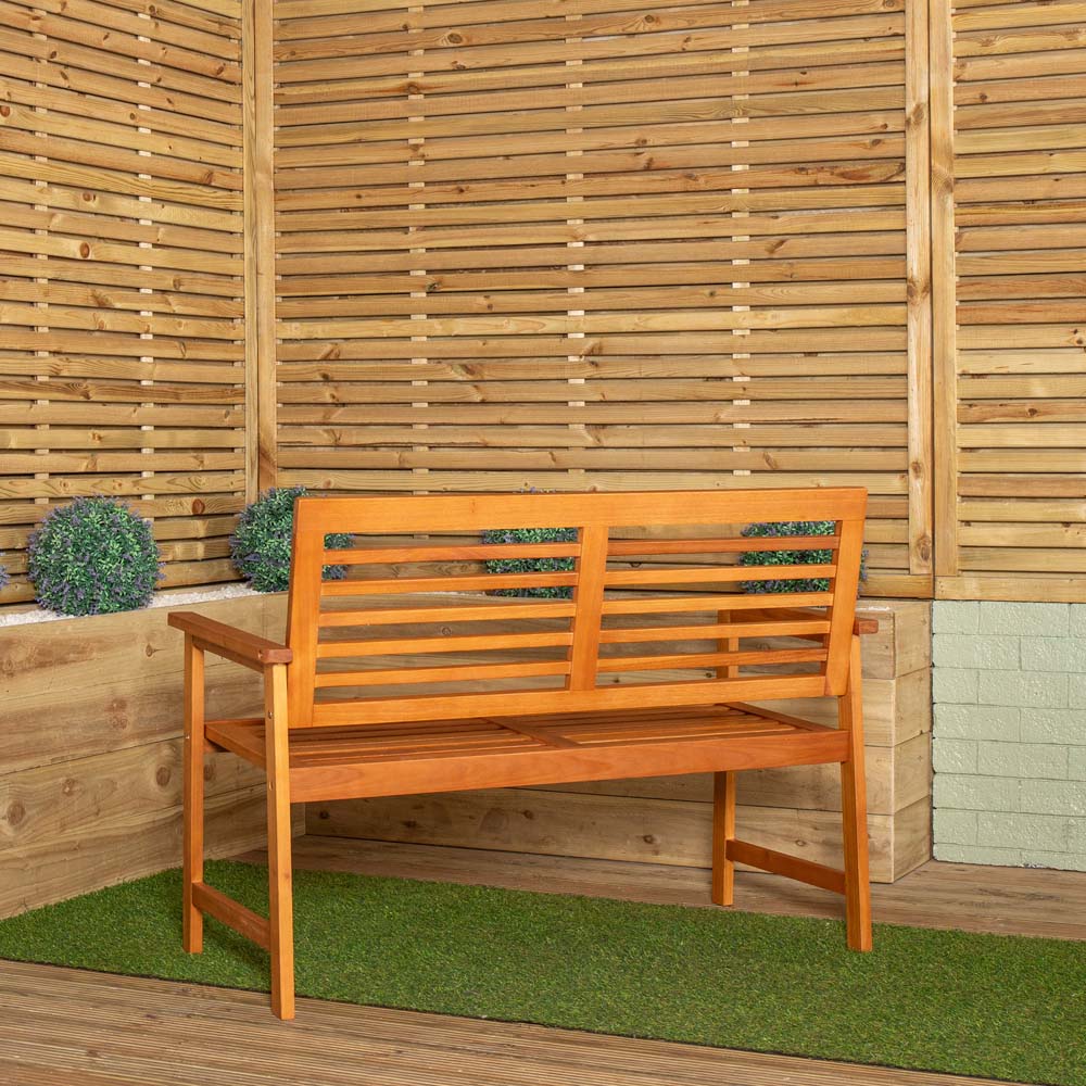 Samuel Alexander Waimea 2 Seater Wooden Garden Bench Image 8