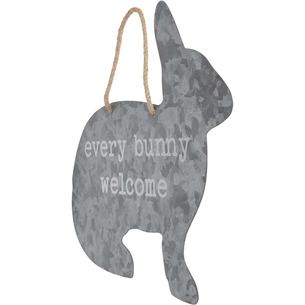 Wilko Metal Bunny Sign Image 2