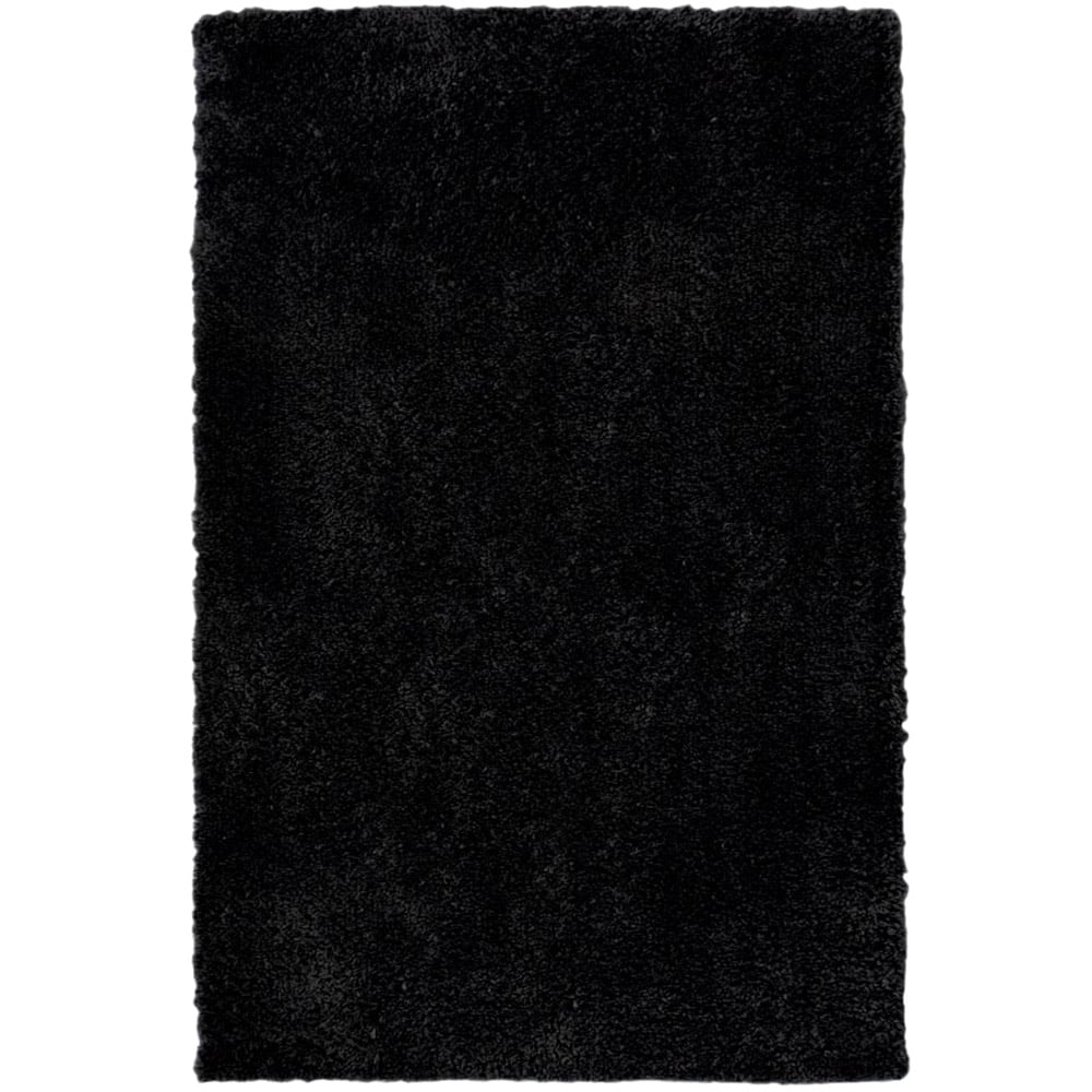 Homemaker Black Snug Plain Shaggy Rug 160 x 230cm Image 1