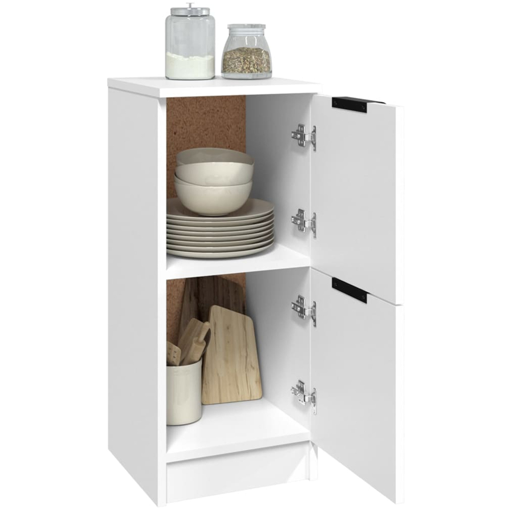 vidaXL 2 Door White Sideboard Set of 2 Image 3