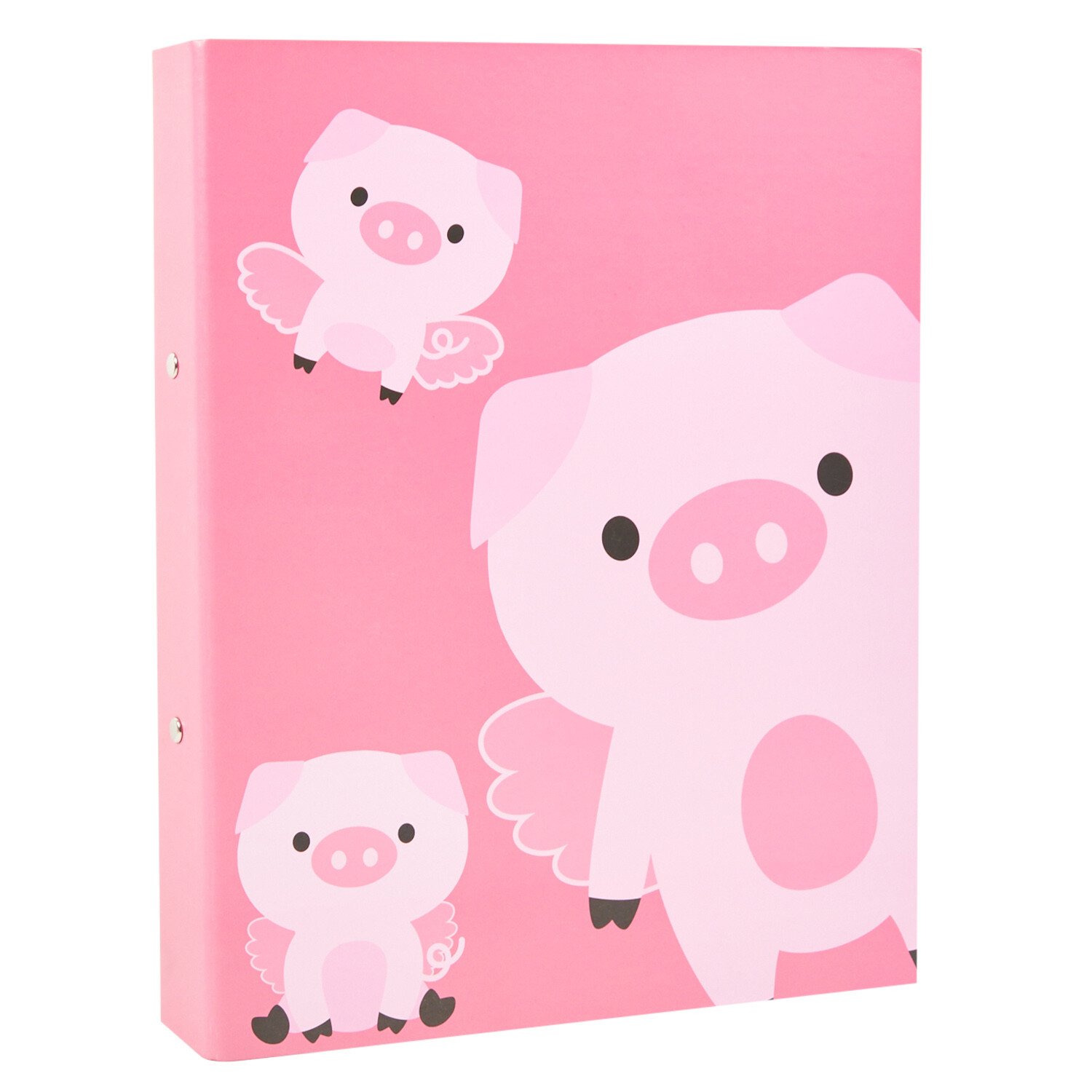 Pig Ring Binder - Pink Image 1