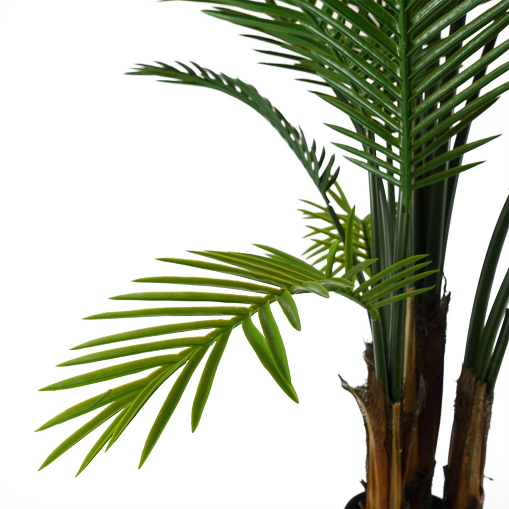 Botanik Tropical Raphis Artificial Palm Tree in Pot 4ft Image 4