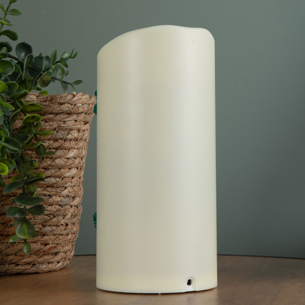 Samuel Alexander Dual Powered Santa Christmas Pillar Candle 20cm Image 4