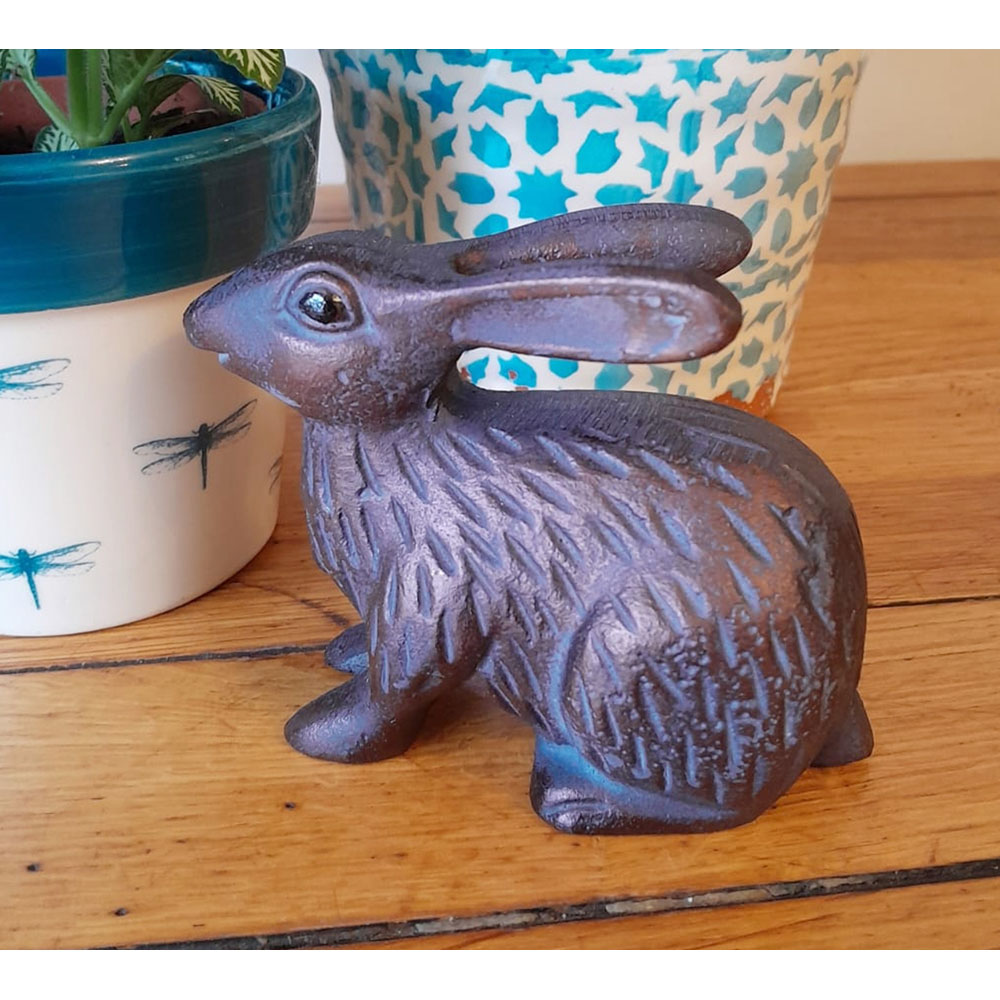 Inspirational Gifting Baby Rabbit Polystone Resin Garden Ornament Image 5