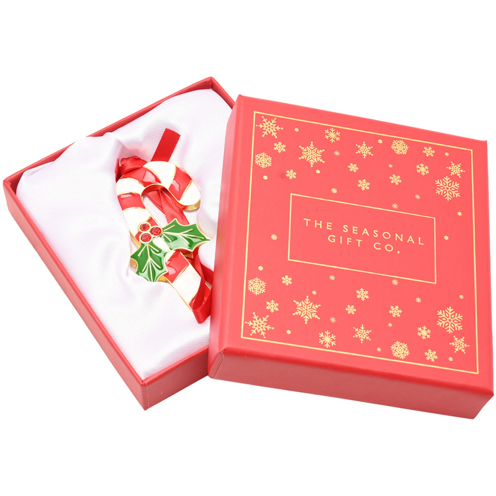 The Seasonal Gift Co Regal Tidings Candy Cane Collectable Tree Decoration 18cm Image 3