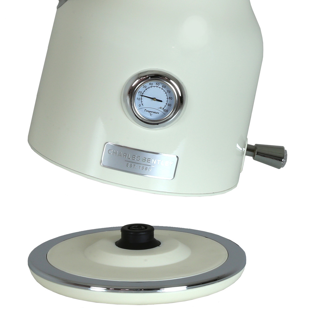Charles Bentley Cream and Chrome 1.7L Kettle Image 2