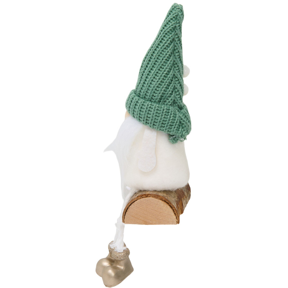 Scandi Gonk on a Log Decoration Image 5