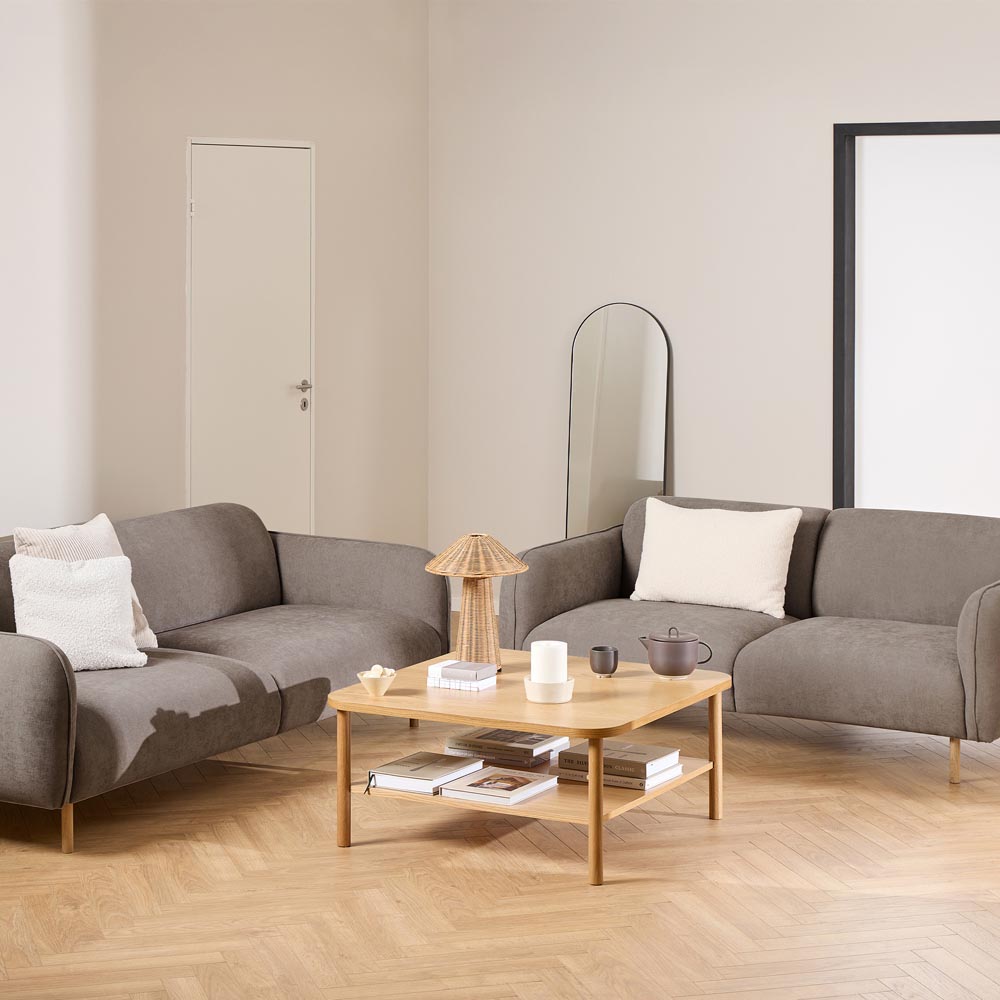 Florence Westham 4 Seater Dusty Brown Fabric Sofa Image 8