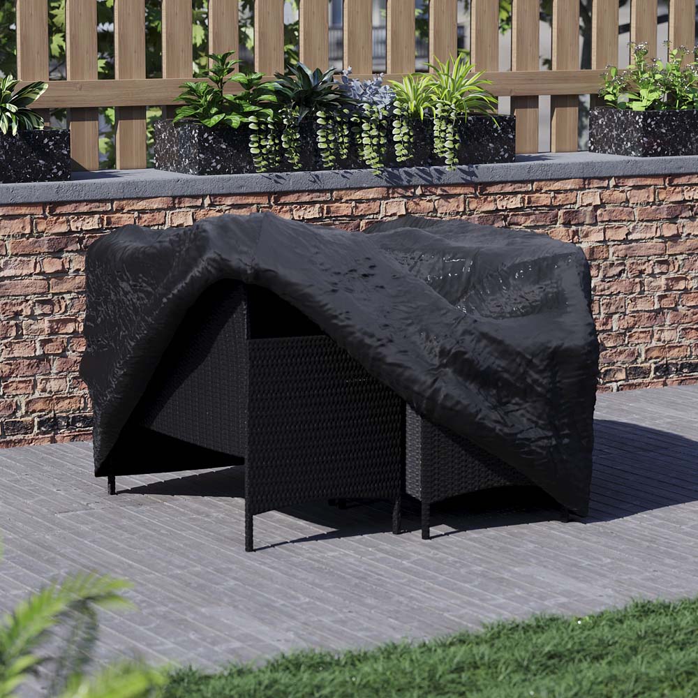 Garden Vida Black Outdoor Patio Furniture Cover 76 x 123 x 120cm Image 6
