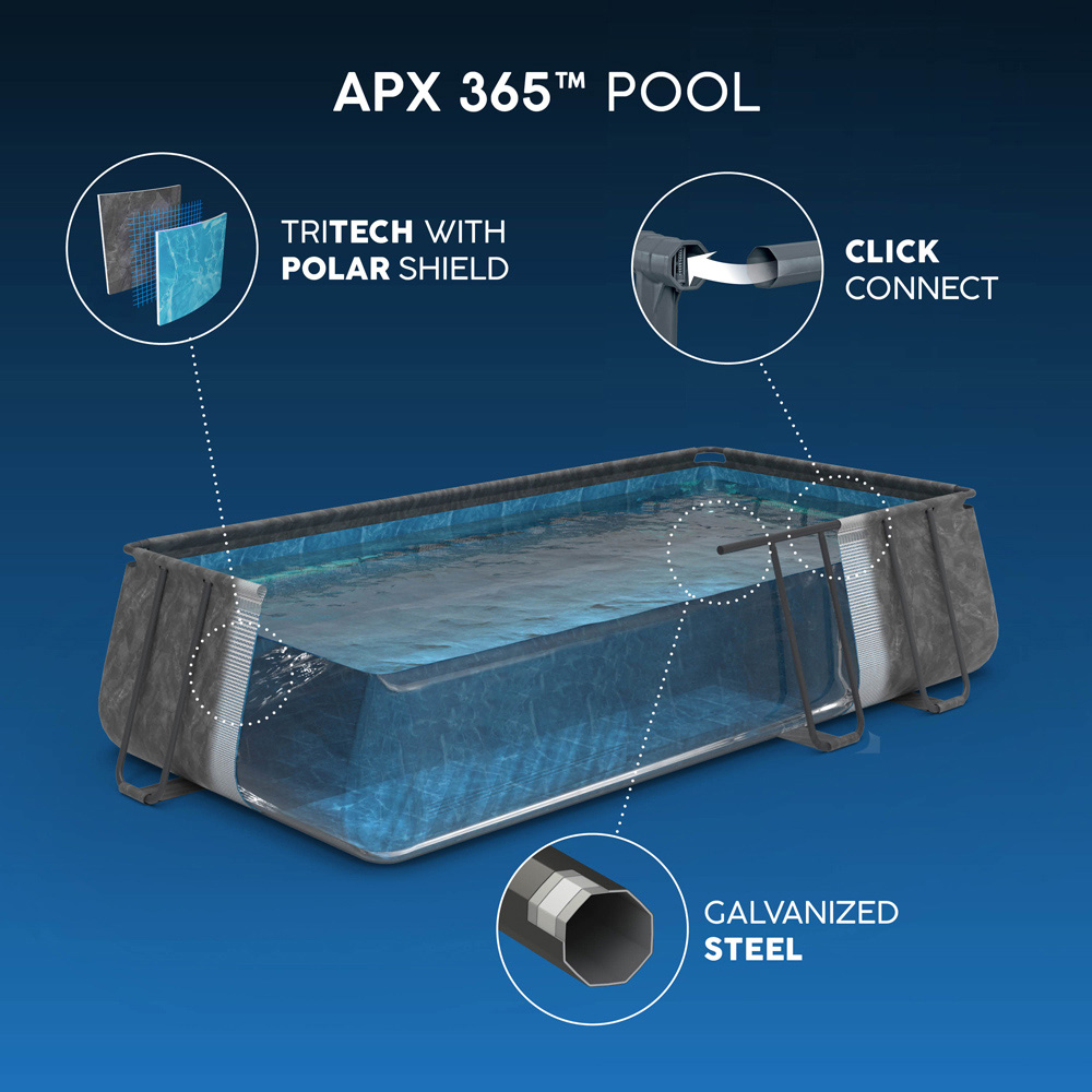 Bestway APX 365 Rectangular Pool Set 18 x 9ft x 52 inch Image 8