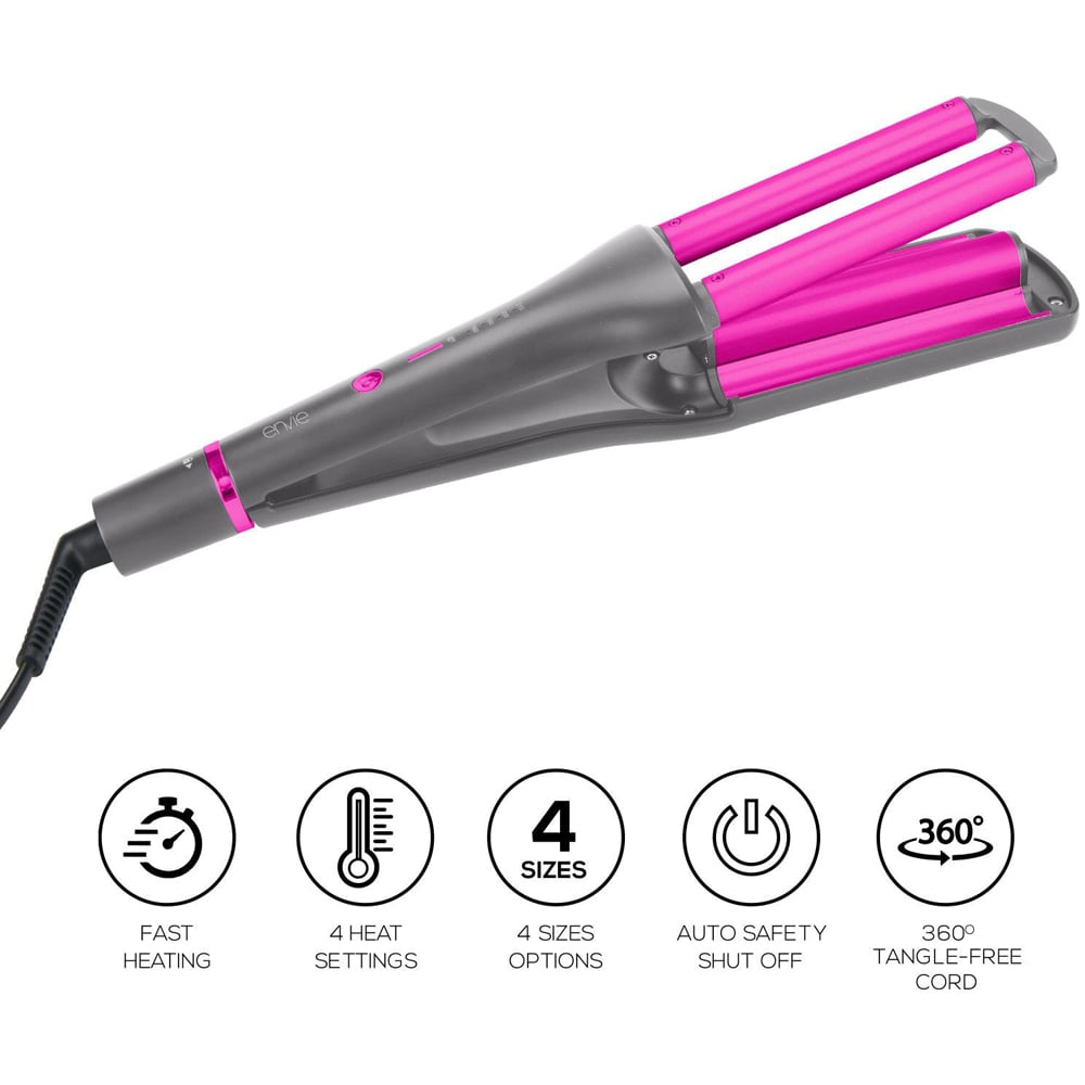 Envie Volume Waves Corded 4 Heat Setting Hair Waver Tool Image 5