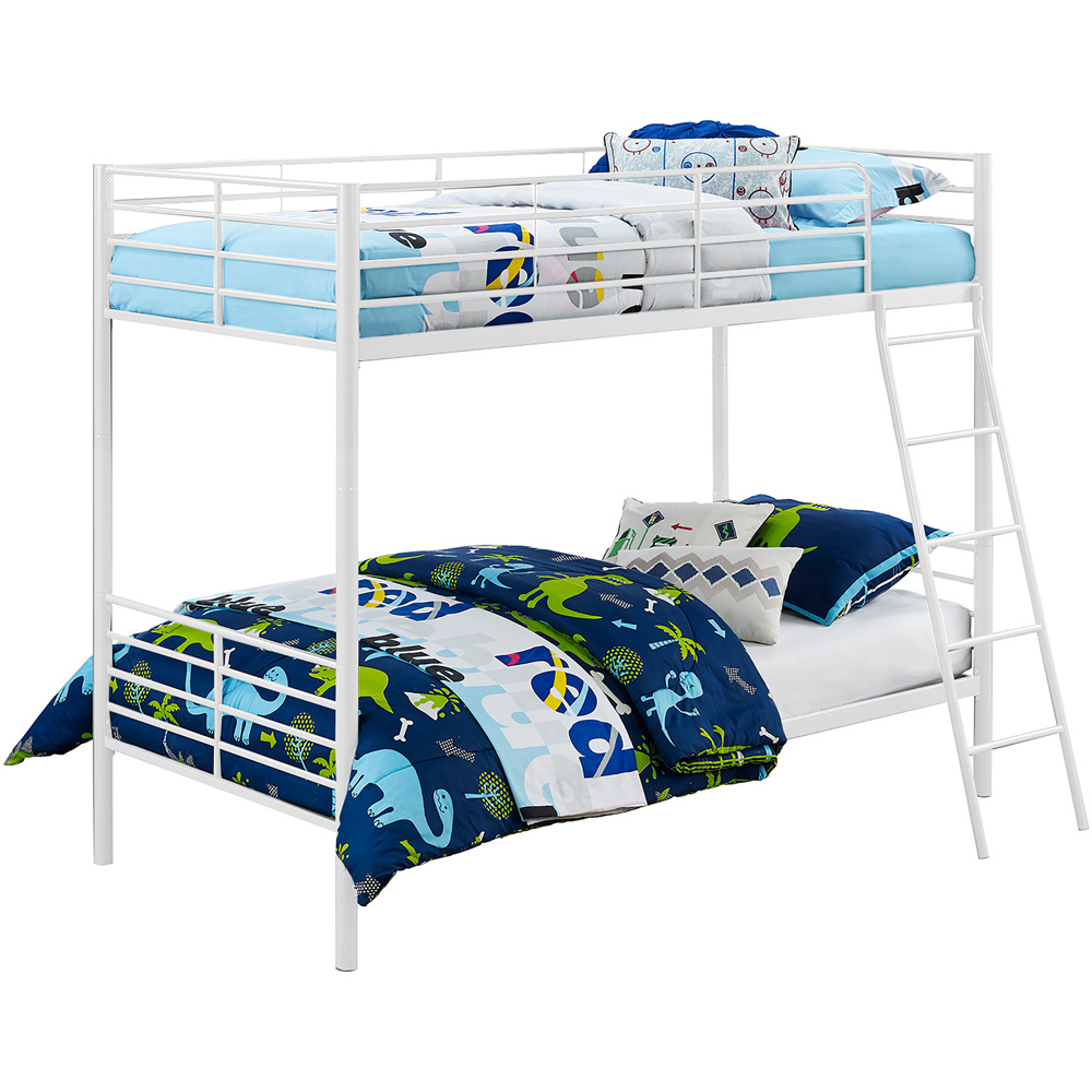 Dorel Single Over Single White Convertible Bunk Bed Image 3