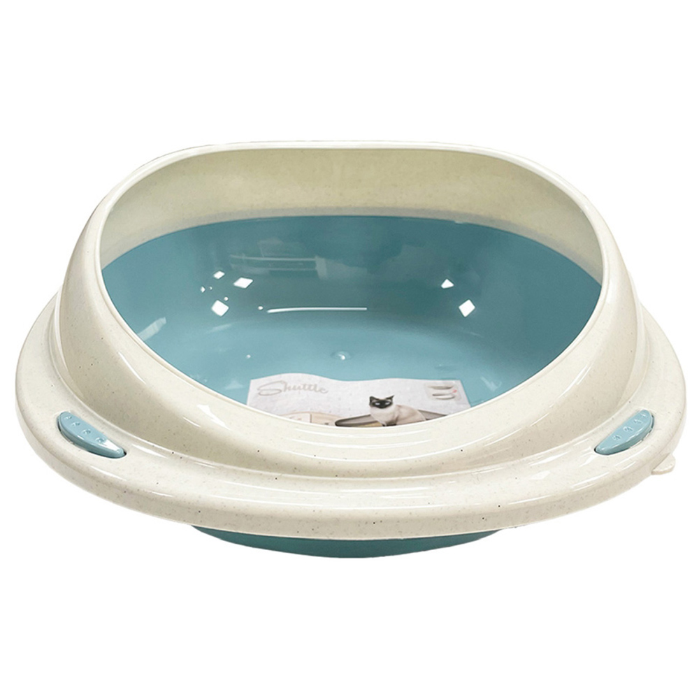 Happy Pet Medium Shuttle Corner Cat Litter Tray 57 x 40 x 19cm Wilko