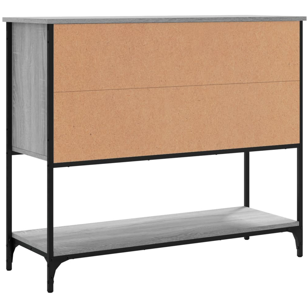 vidaXL 2 Door 2 Drawer Single Shelf Grey Sonoma Wooden Sideboard Image 8