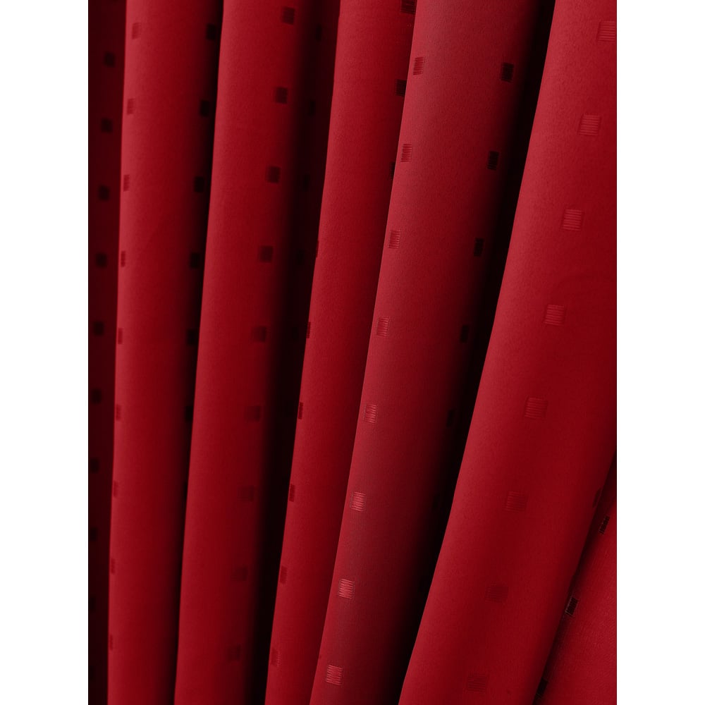 Alan Symonds Madison Red Ring Top Curtain 168 x 229cm Image 6