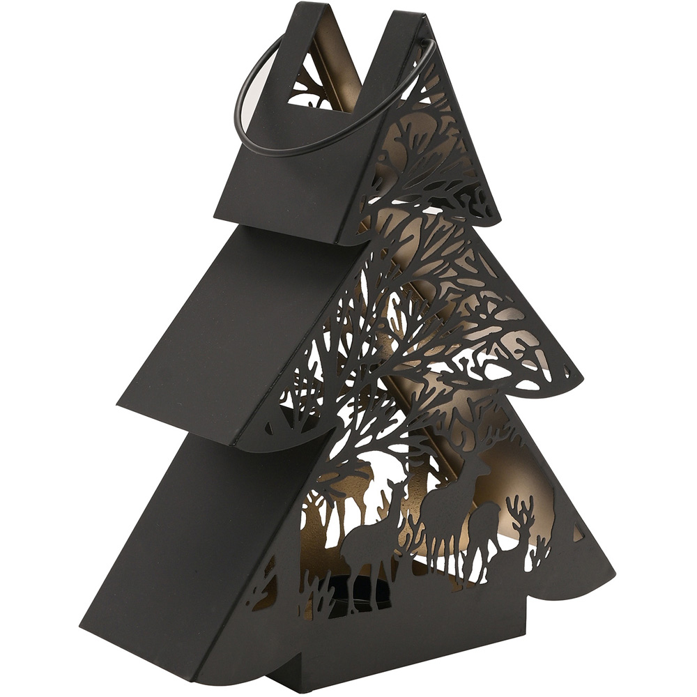 The Christmas Gift Co Black Large Tree Lantern Image 4
