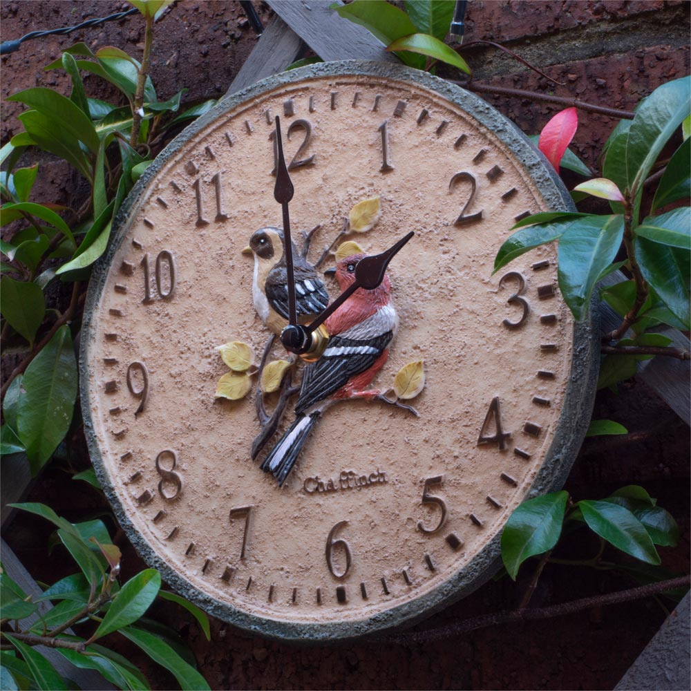 St Helens Chaffinch Garden Clock 30cm Image 5