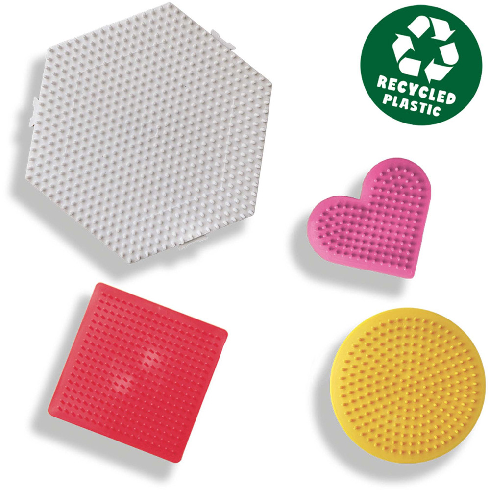 SES Creative Green Beedz Iron On Bead Base Pegboard 4 Piece Image 2
