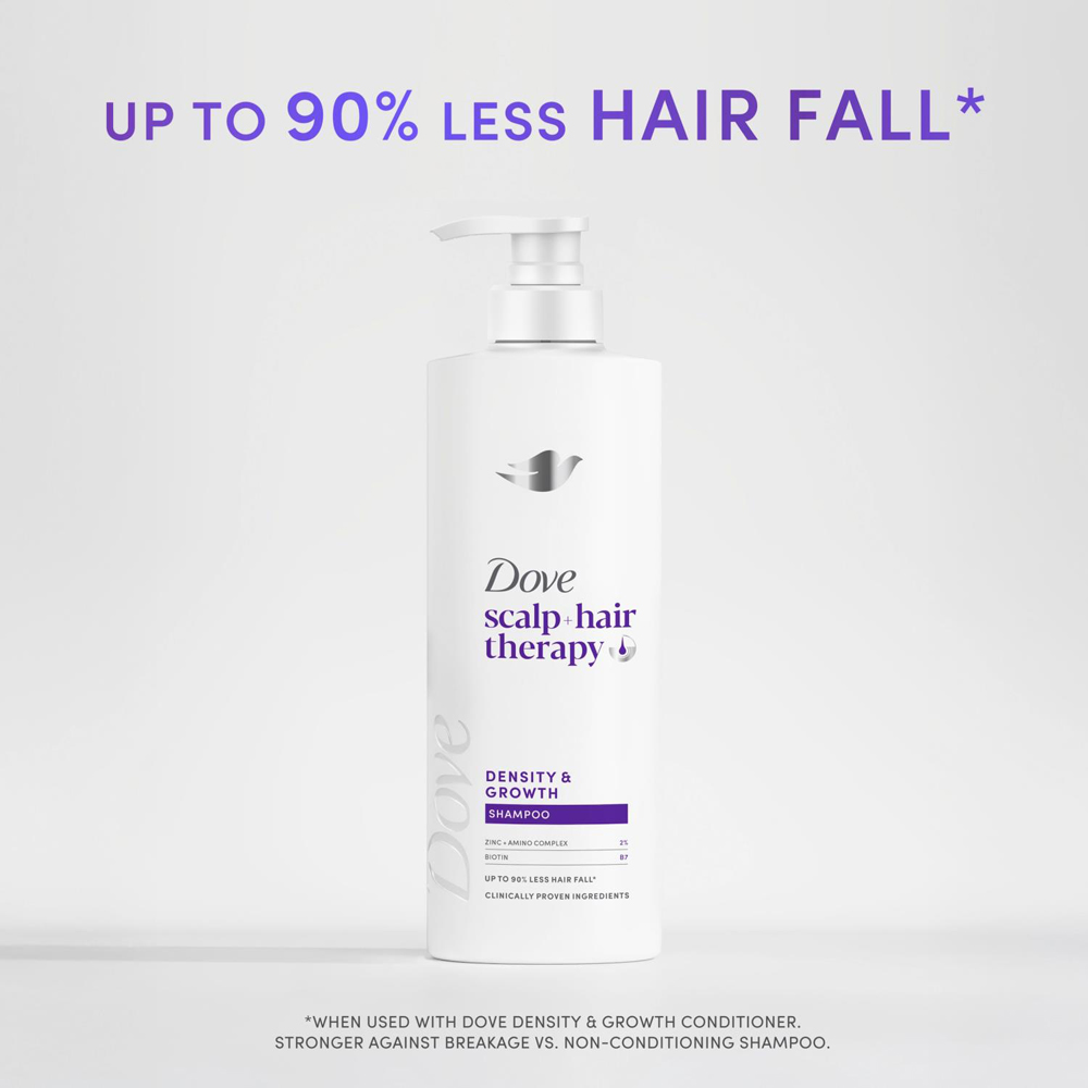 Dove Scalp+Hair Therapy Density and Growth Shampoo and Conditioner Duo 400ml 6 Pack Image 9