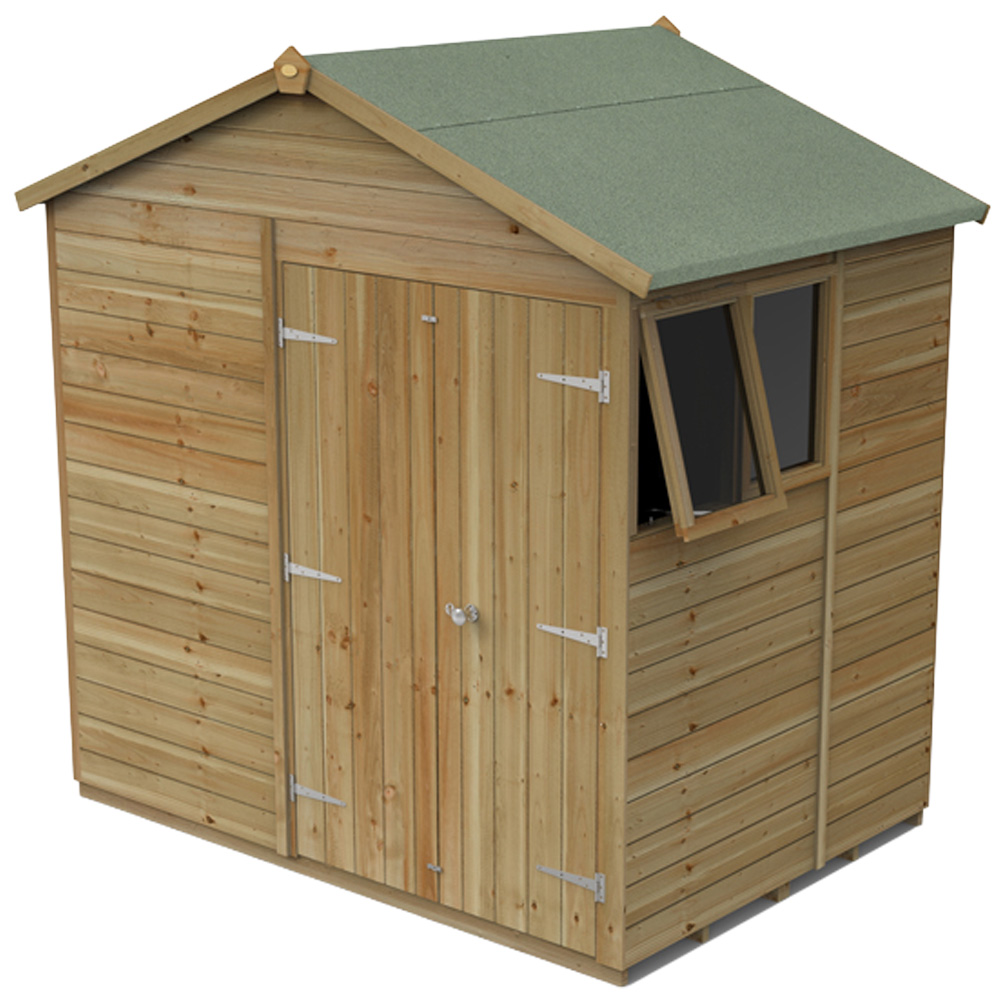 Forest Garden Timberdale 7 x 5ft Single Opening Apex Shed Image 1