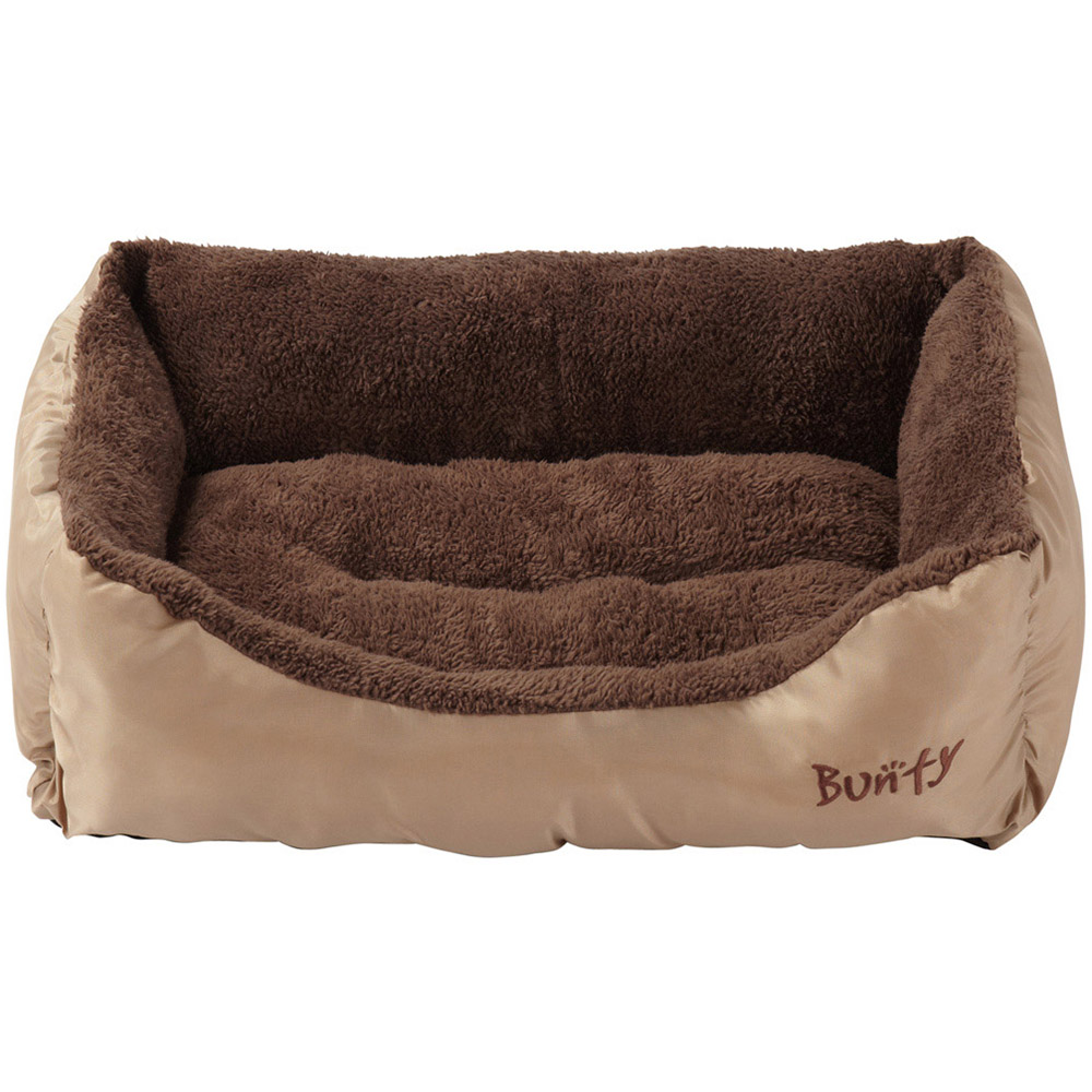 Bunty Deluxe Medium Cream Soft Pet Basket Bed Image 3