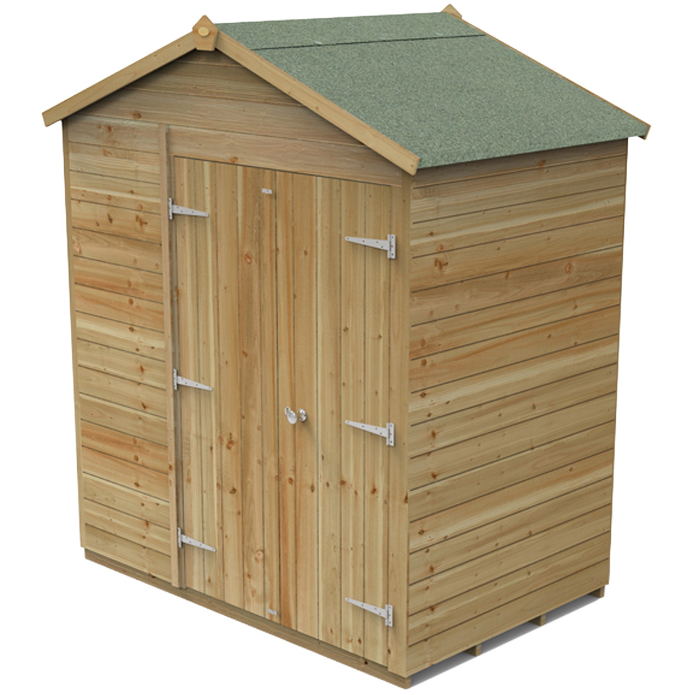 Forest Garden Timberdale 6 x 4ft Apex Shed Image 1