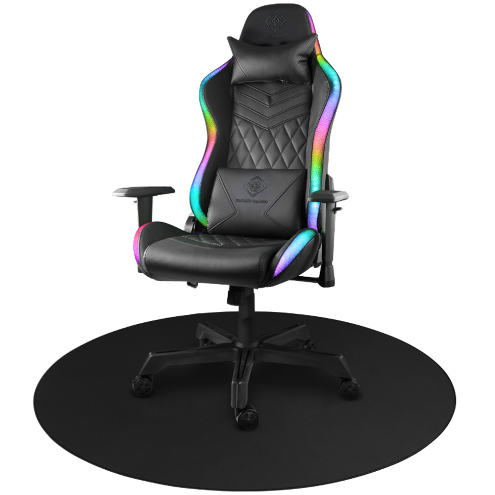 Deltaco Black Gaming Floorpad 110cm Image 2