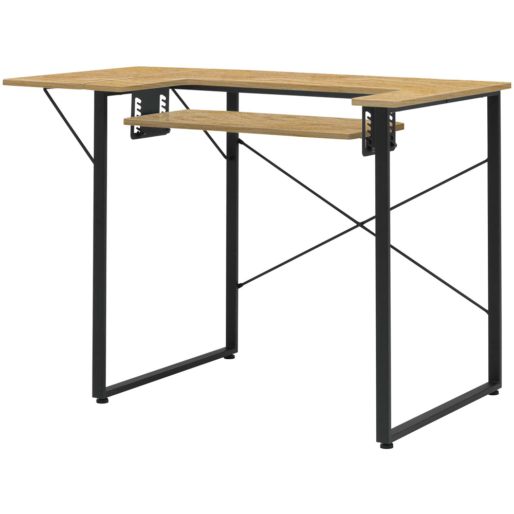 Sewing Online 13406 Charcoal Black and Ashwood Dart Sewing Machine Table with Foldable Top Image 6