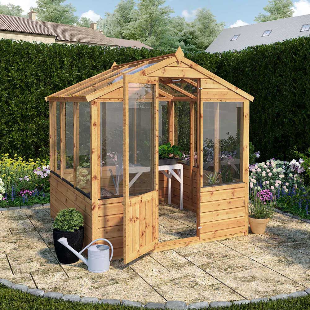 Mercia Wooden 6 x 6ft Traditional Greenhouse Image 2