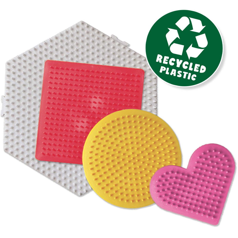 SES Creative Green Beedz Iron On Bead Base Pegboard 4 Piece Image 5