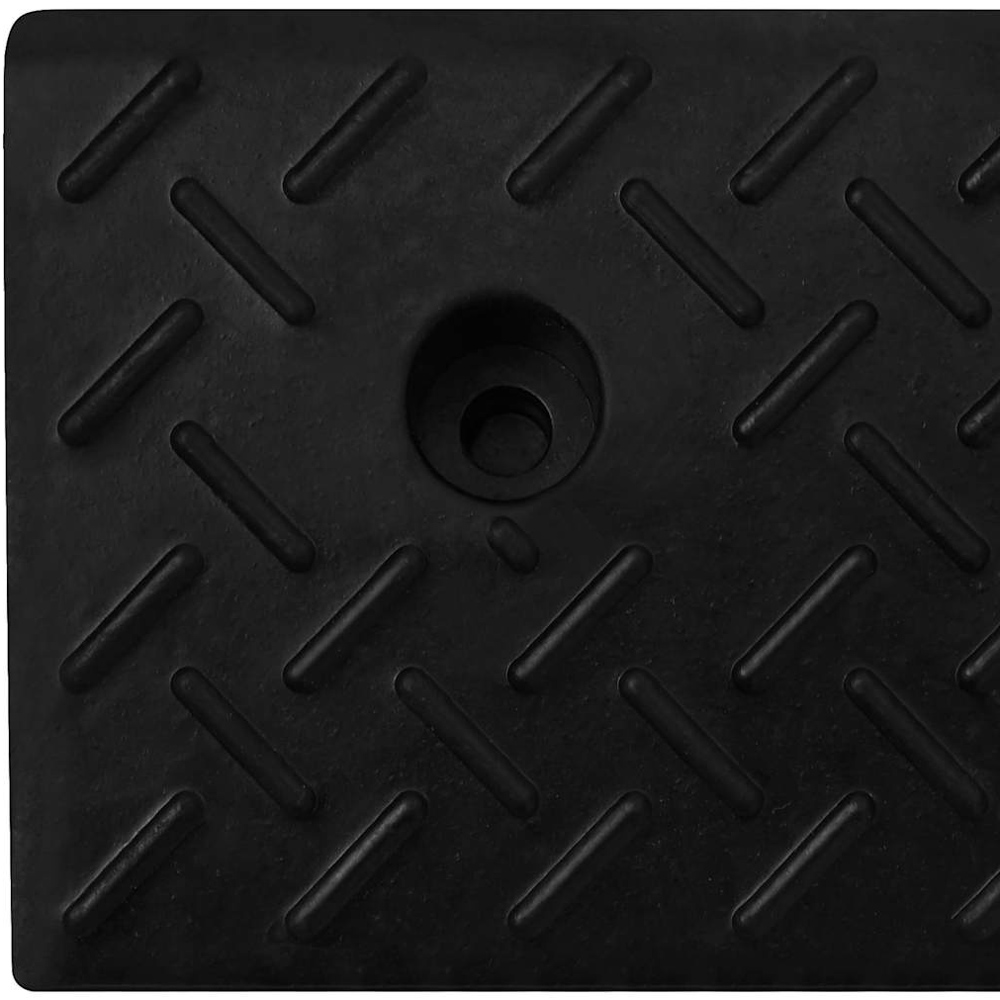 Wallplus Black Rubber Kerb Ramp 2 Pack 17.5 x 50 x 5cm Image 7