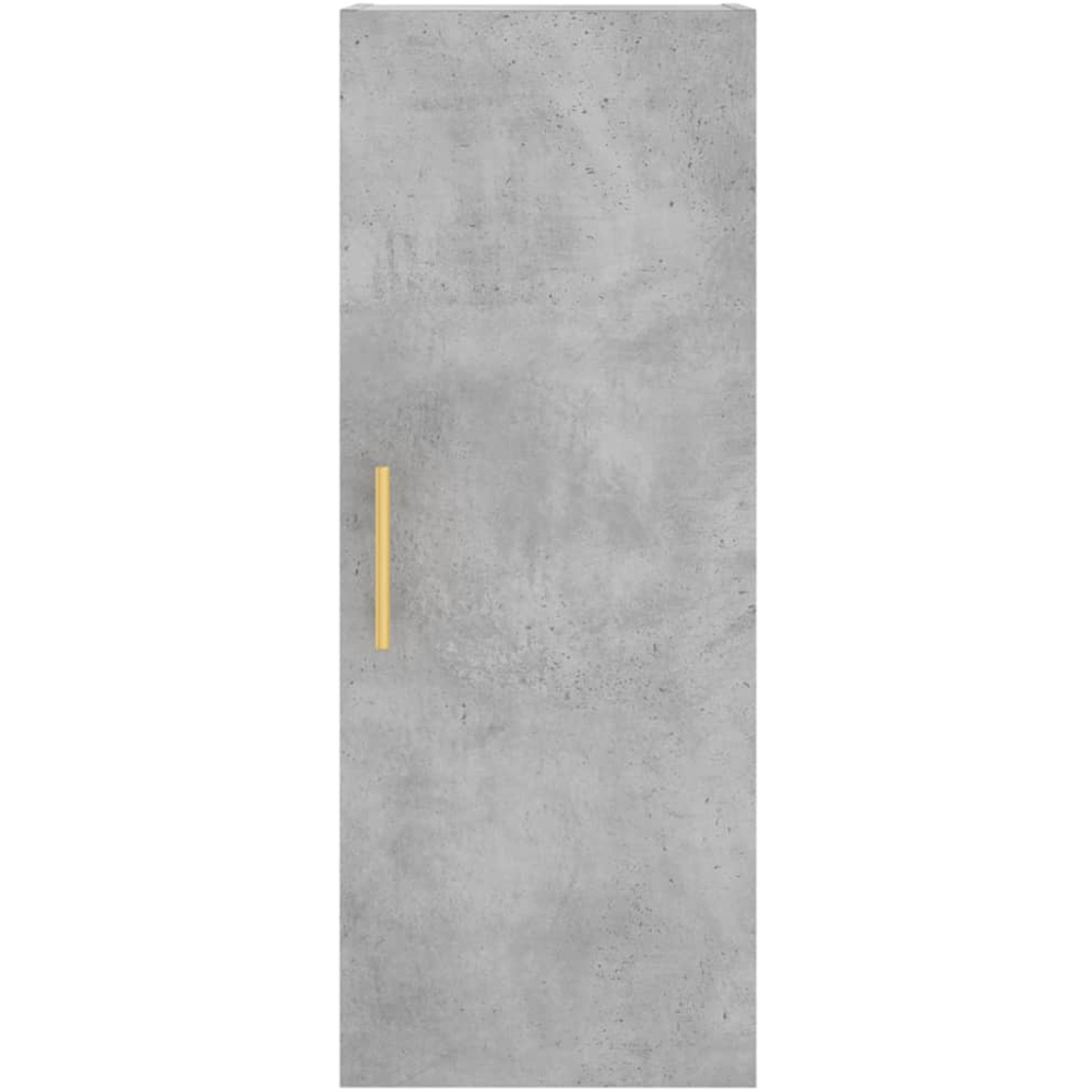 vidaXL Single Door 3 Shelf Concrete Grey Highboard Image 8