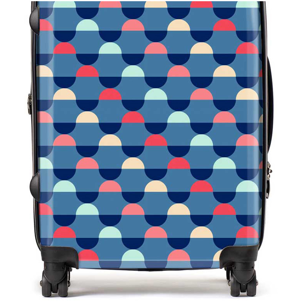 Warren Reed Designer Medium Geometric Pattern Suitcase Image 2