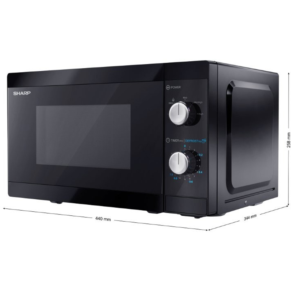 Sharp SP0111 Black 20L Solo Manual Microwave 800W Image 7