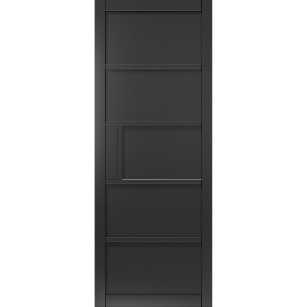 JB Kind Metro Urban Industrial Black Ladder Style Internal Door 1981 x 762mm Image 1
