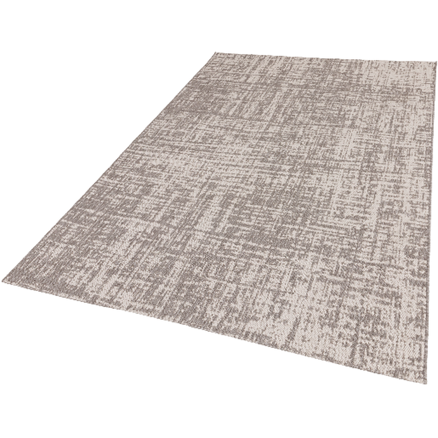 Light Grey Abstract Indoor Outdoor Rug 160cm Image 4