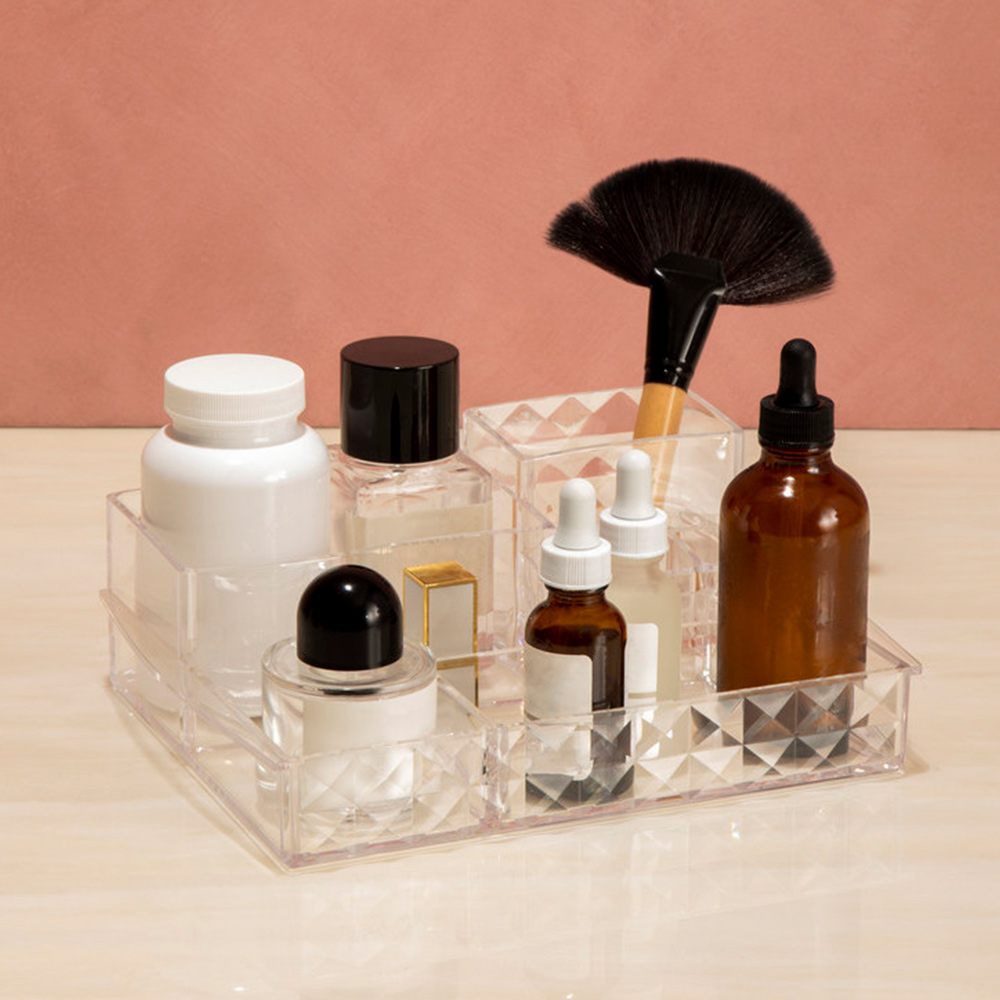 Premier Housewares Clear 11 Compartment Cosmetic Organiser Image 6