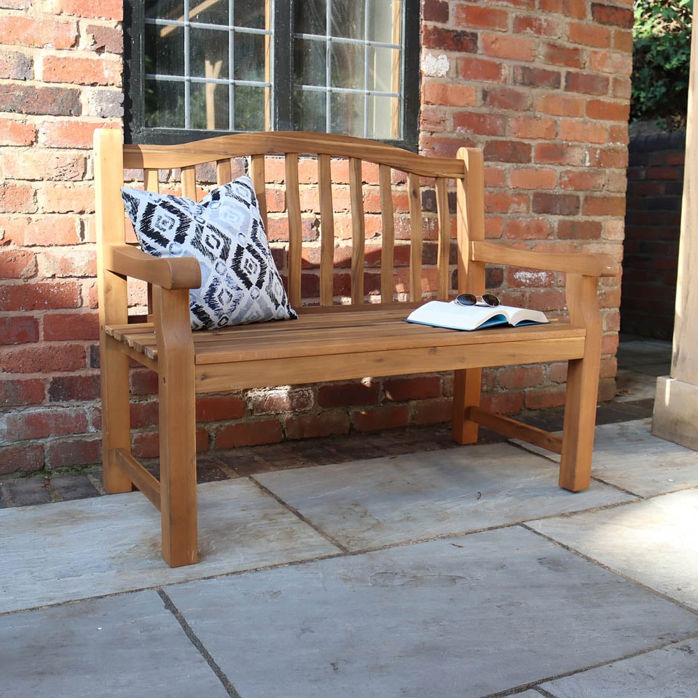 Royalcraft Lytham 2 Seater Acacia Hardwood Bench Image 4
